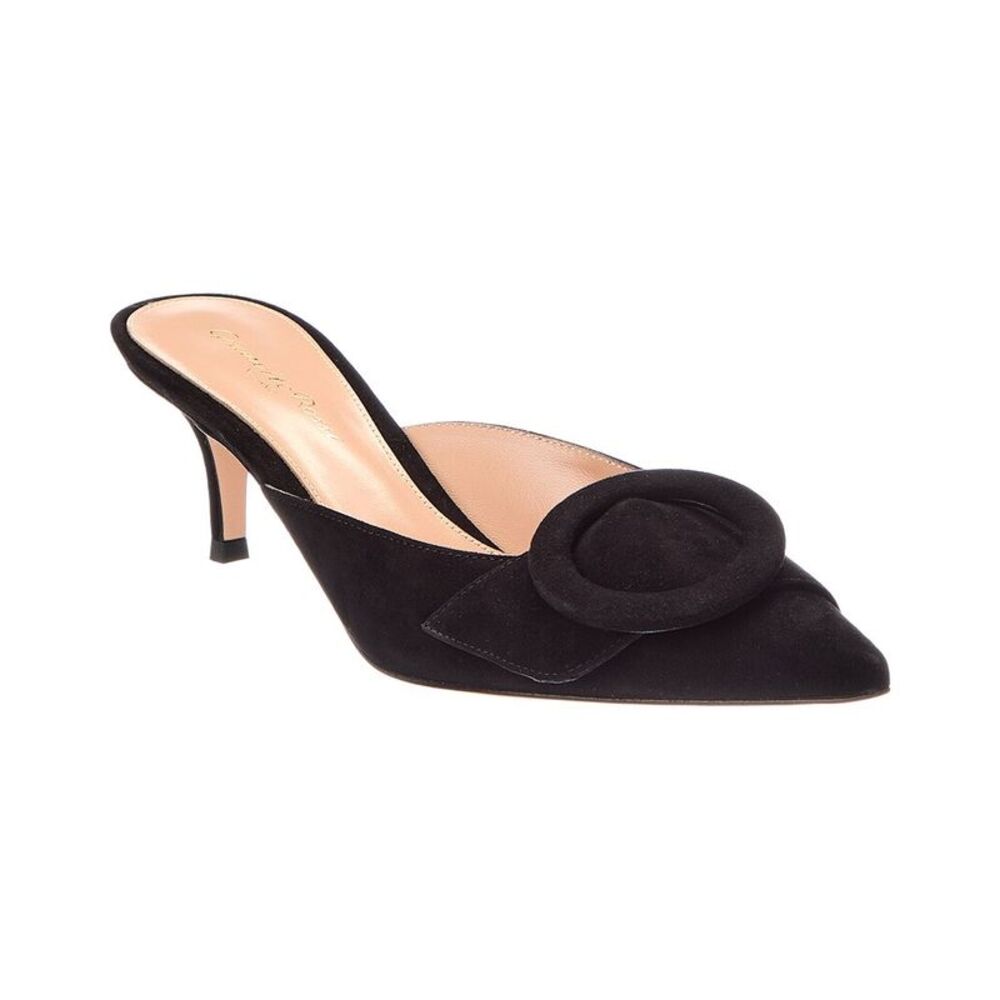 Gianvito Rossi Suede Pump, Black